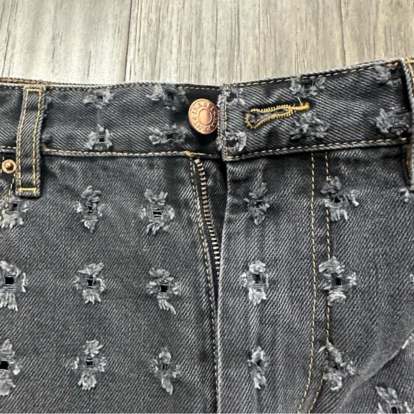 Isabel Marant Celsa Shorts Grey high waist distressed FR 36=US 26 - Picture 3 of 8
